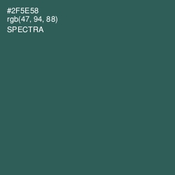 #2F5E58 - Spectra Color Image