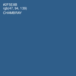 #2F5E8B - Chambray Color Image