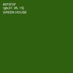 #2F5F0F - Green House Color Image