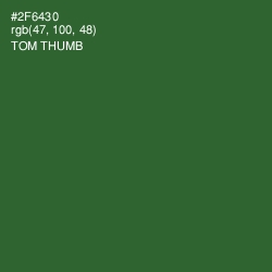 #2F6430 - Tom Thumb Color Image