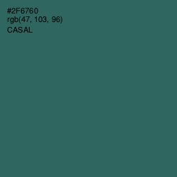 #2F6760 - Casal Color Image