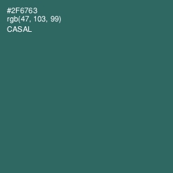 #2F6763 - Casal Color Image