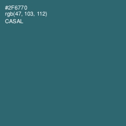 #2F6770 - Casal Color Image