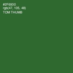 #2F6930 - Tom Thumb Color Image