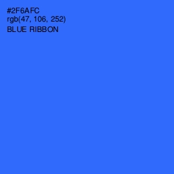 #2F6AFC - Blue Ribbon Color Image