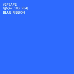 #2F6AFE - Blue Ribbon Color Image