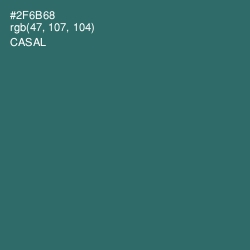 #2F6B68 - Casal Color Image