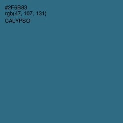 #2F6B83 - Calypso Color Image