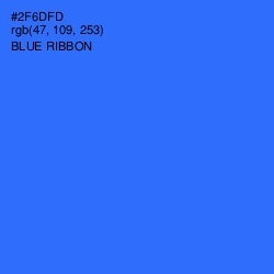 #2F6DFD - Blue Ribbon Color Image