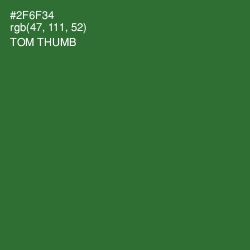 #2F6F34 - Tom Thumb Color Image