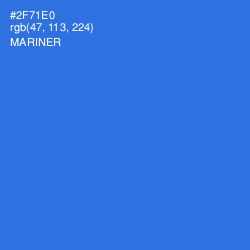 #2F71E0 - Mariner Color Image