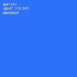 #2F71F7 - Mariner Color Image