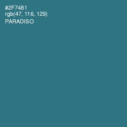 #2F7481 - Paradiso Color Image