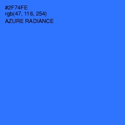 #2F74FE - Azure Radiance Color Image