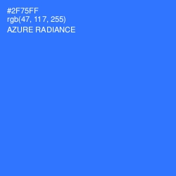 #2F75FF - Azure Radiance Color Image