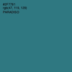 #2F7781 - Paradiso Color Image