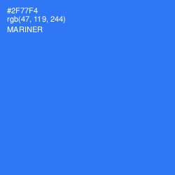 #2F77F4 - Mariner Color Image