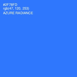 #2F78FD - Azure Radiance Color Image