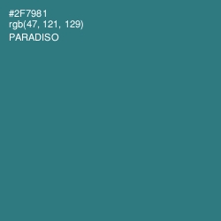 #2F7981 - Paradiso Color Image