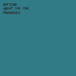 #2F7C86 - Paradiso Color Image