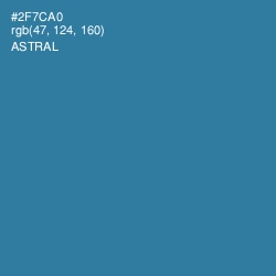 #2F7CA0 - Astral Color Image