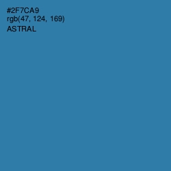 #2F7CA9 - Astral Color Image