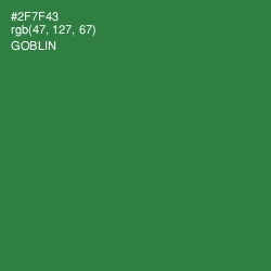 #2F7F43 - Goblin Color Image
