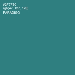 #2F7F80 - Paradiso Color Image
