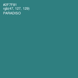 #2F7F81 - Paradiso Color Image
