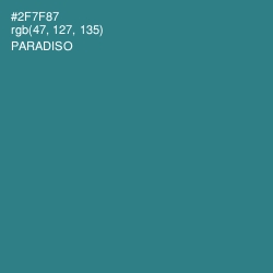 #2F7F87 - Paradiso Color Image
