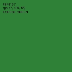 #2F8137 - Forest Green Color Image