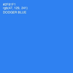 #2F81F1 - Dodger Blue Color Image