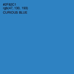 #2F82C1 - Curious Blue Color Image