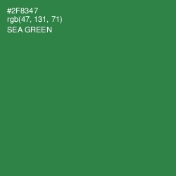 #2F8347 - Sea Green Color Image