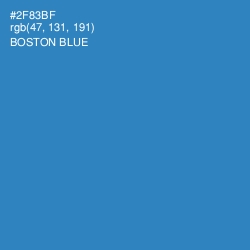 #2F83BF - Boston Blue Color Image