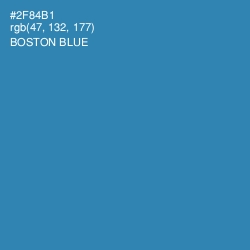 #2F84B1 - Boston Blue Color Image