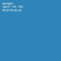 #2F85B7 - Boston Blue Color Image