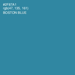 #2F87A1 - Boston Blue Color Image