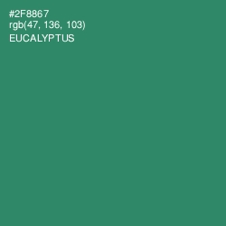 #2F8867 - Eucalyptus Color Image