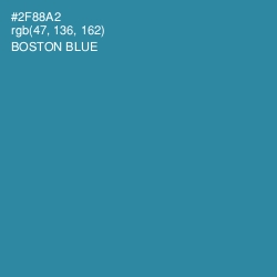 #2F88A2 - Boston Blue Color Image