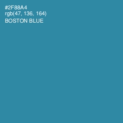 #2F88A4 - Boston Blue Color Image