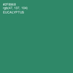 #2F8968 - Eucalyptus Color Image