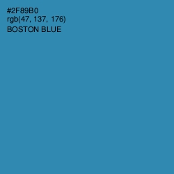 #2F89B0 - Boston Blue Color Image