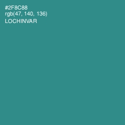 #2F8C88 - Lochinvar Color Image