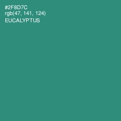 #2F8D7C - Eucalyptus Color Image