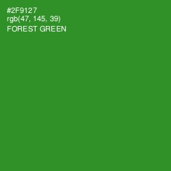 #2F9127 - Forest Green Color Image