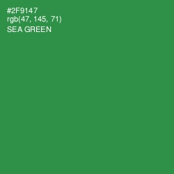 #2F9147 - Sea Green Color Image