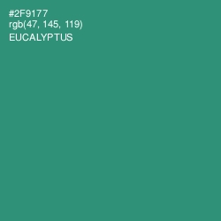 #2F9177 - Eucalyptus Color Image