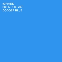 #2F94ED - Dodger Blue Color Image