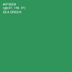 #2F955B - Sea Green Color Image